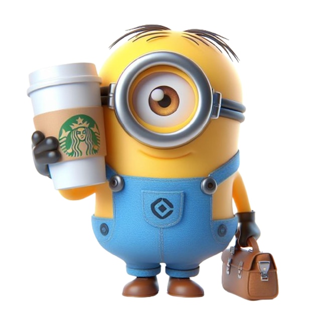 PSD cute minion personnage 3d