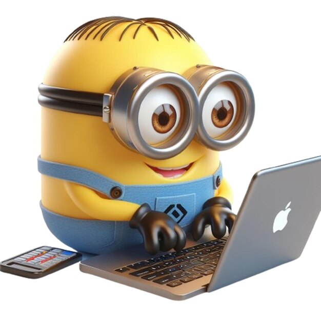 PSD cute minion personnage 3d