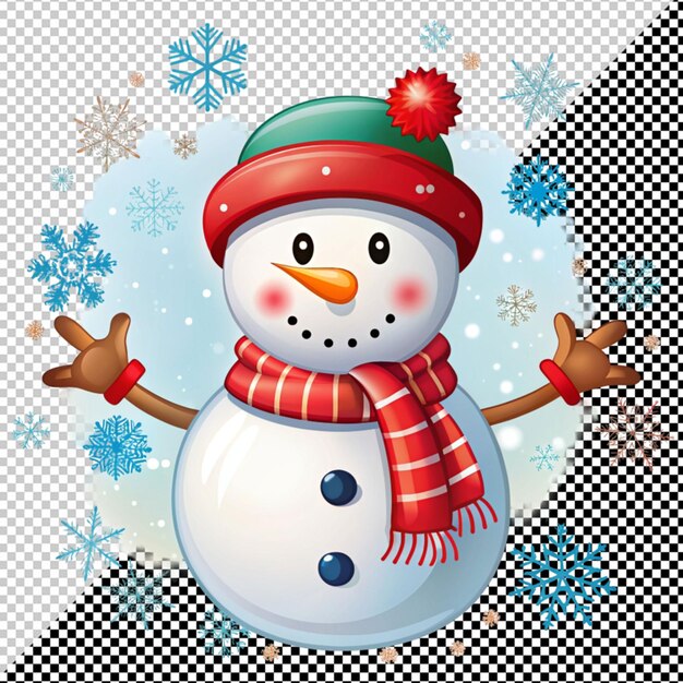 PSD cute snowman