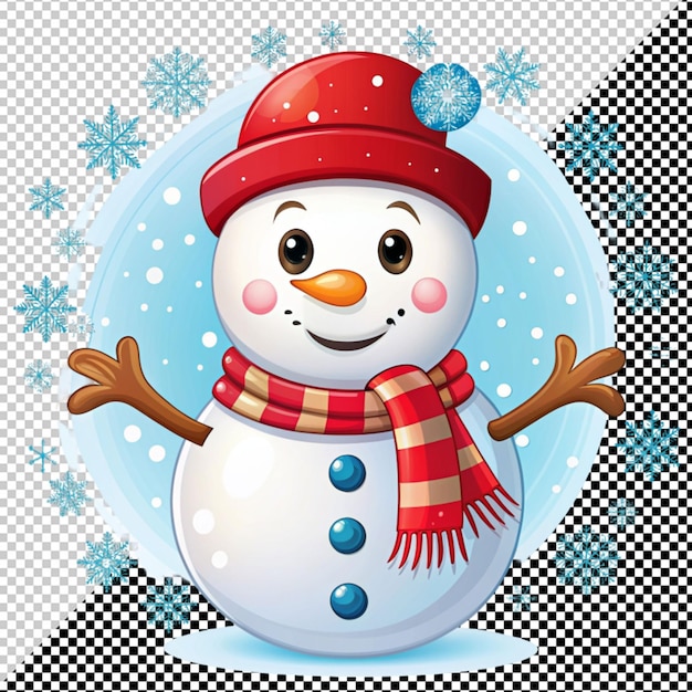 PSD cute snowman