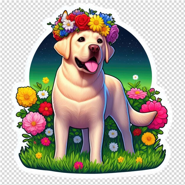 PSD cuteness overload hundensticker mit durchsichtigem hintergrund