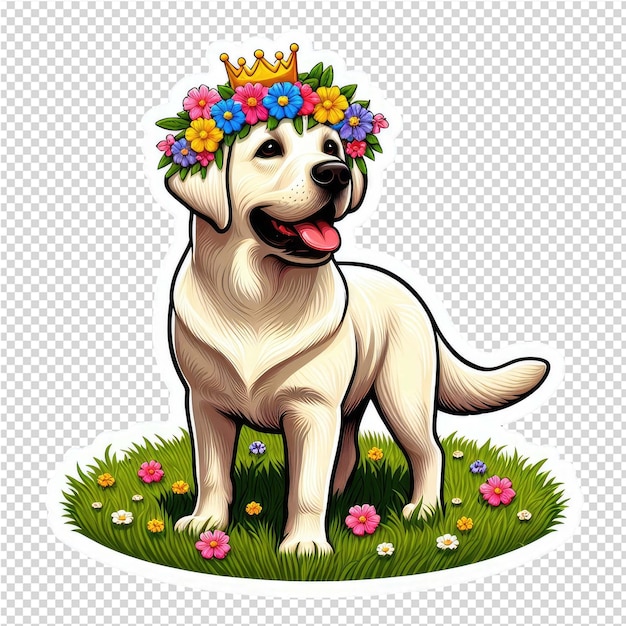 PSD cuteness overload hundensticker mit durchsichtigem hintergrund