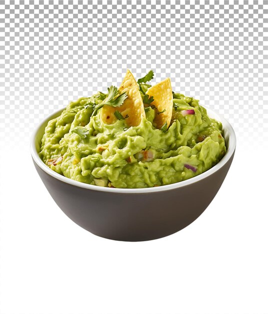 PSD cutout avocado dip mejora la flexibilidad del diseño en el arte culinario