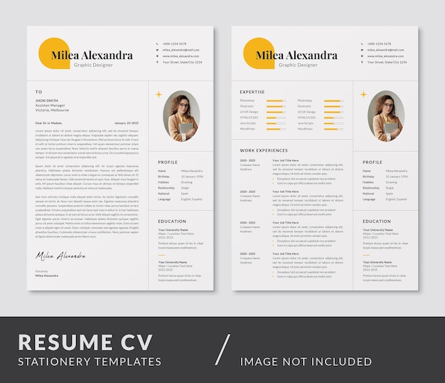 CV CV et lettre de motivation Curriculum Vitae