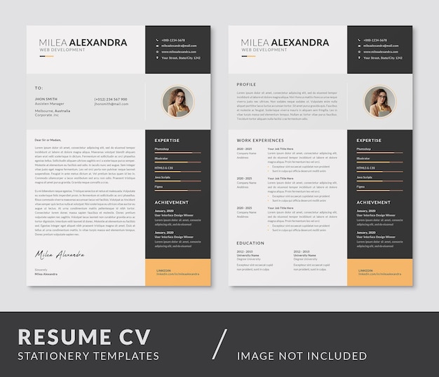 CV CV et lettre de motivation Curriculum Vitae