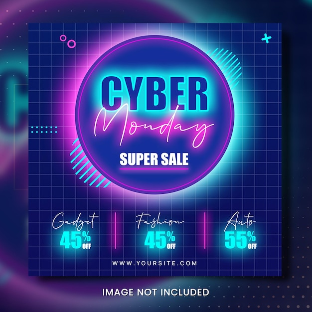 PSD cyber ​​monday sale banner