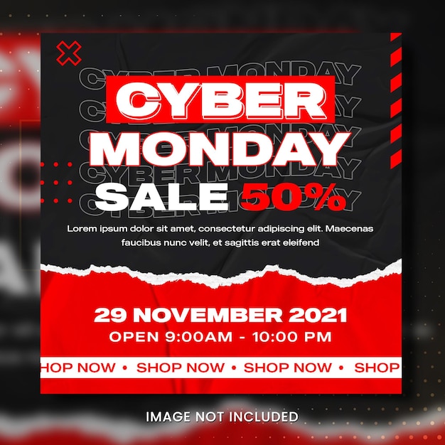 PSD cyber ​​monday sale banner
