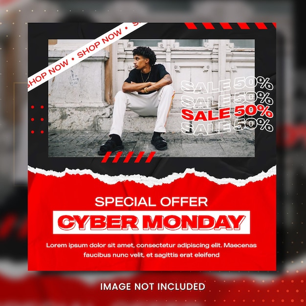 PSD cyber ​​monday sale banner