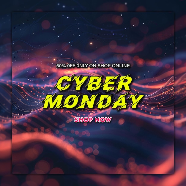 PSD cyber monday text discount background discount offer special offer deal of the day