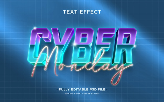 Cyber-Monday-Texteffekt