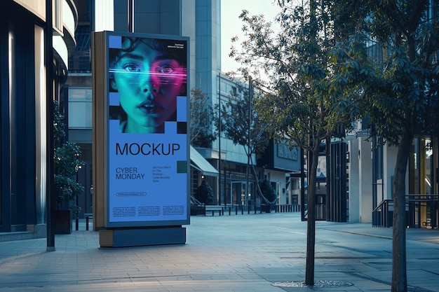Cyber Monday und Black Friday Banner-Mockup