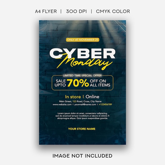 Cyber ​​Montag Flyer Vorlage