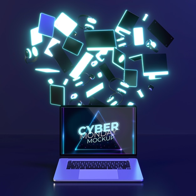 Cyber-Montag-Sortiment mit Laptop-Modell