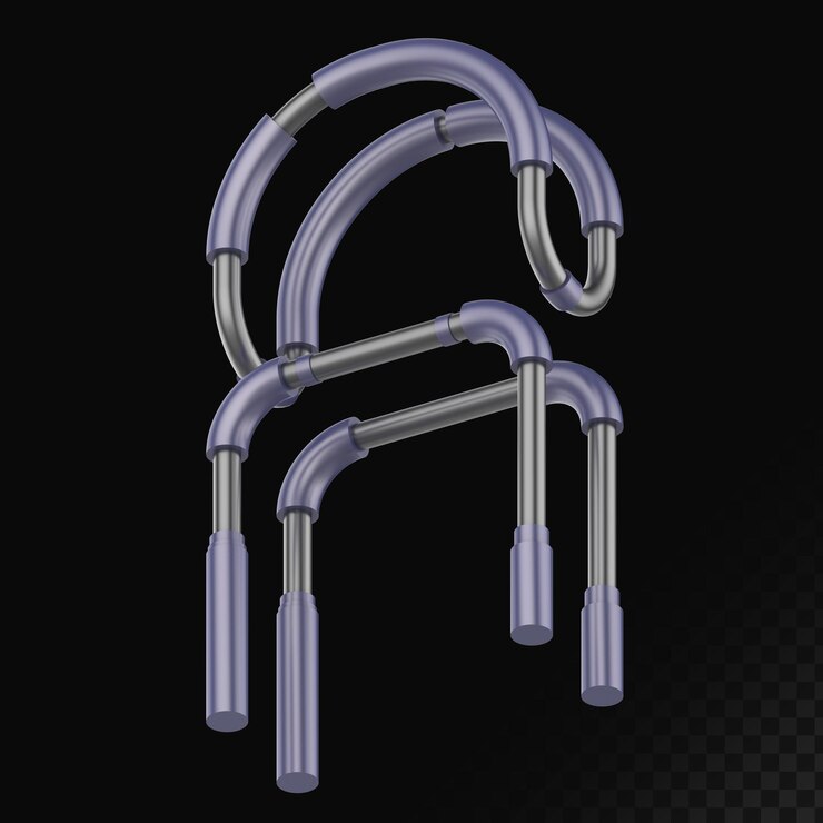 PSD cyber-stil isolierter 3d-render-buchstabe a