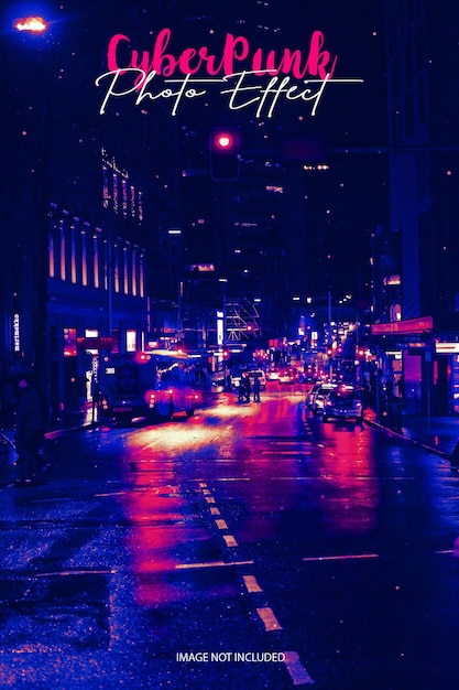 Cyberpunk-Fotoeffekt