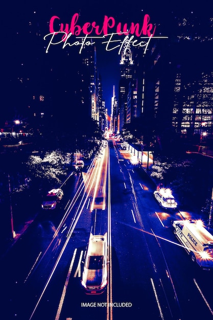 Cyberpunk-Fotoeffekt