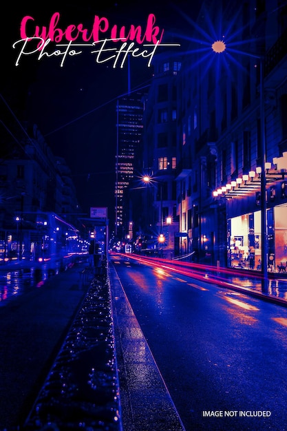 Cyberpunk-Fotoeffekt
