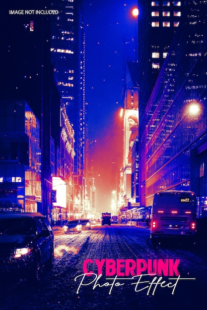 Cyberpunk-Fotoeffekt