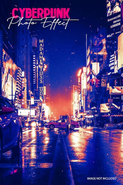 Cyberpunk-Fotoeffekt