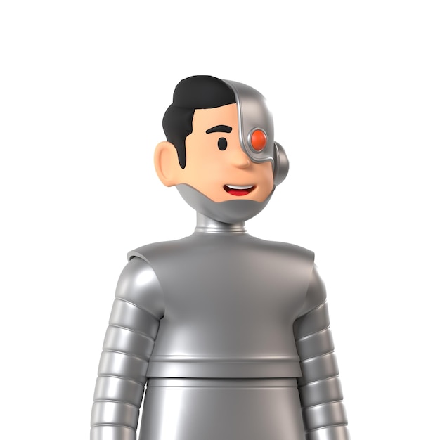 Cyborg Personaggio Cosplay Costume 3D Avatar