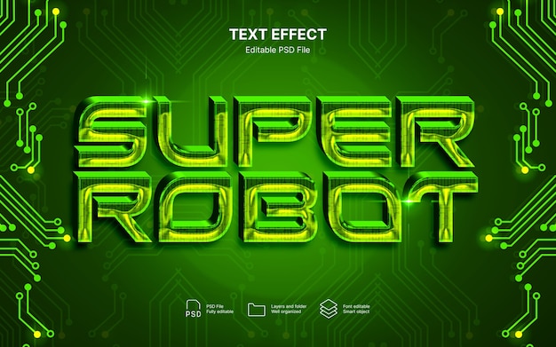 Cyborg text effect