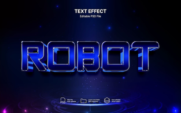 Cyborg-Text-Effekt