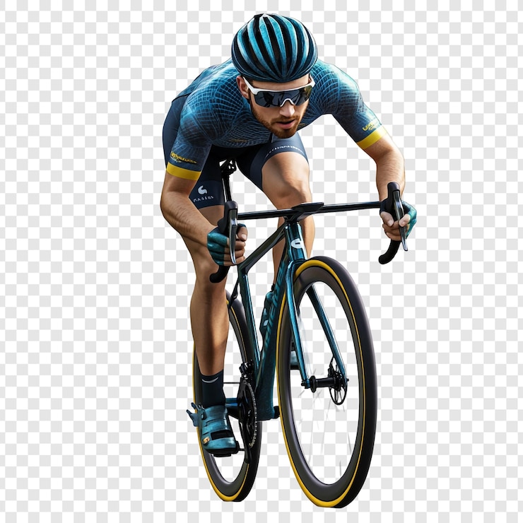 PSD le cycliste en action