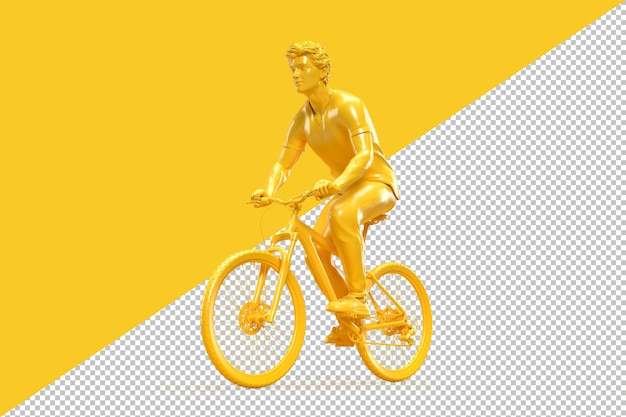 Cycliste, Faire Du Vélo Dans Le Rendu 3d