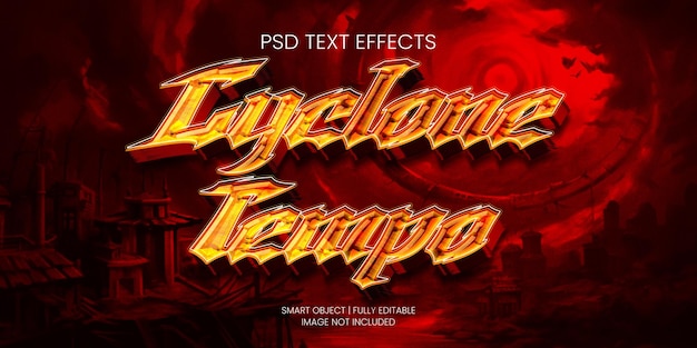 Cyclone tempo texteffekt