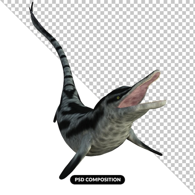 PSD cymbospondylus dinosaurio aislado ilustración 3d