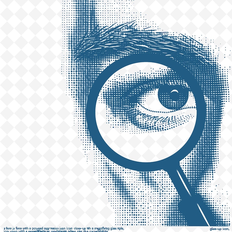 PSD d1 close up do rosto dos candidatos com uma expressão focada icon c desenhos abstratos icônicos isolados