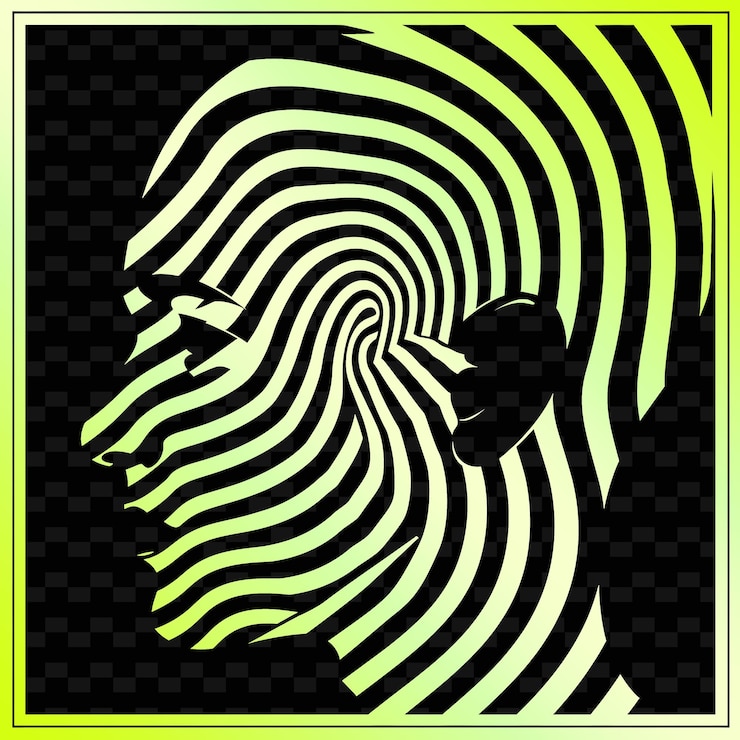PSD d1 profile of candidate with progressive expression icon profil isolated iconic abstract designs