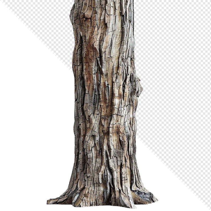 PSD da vicino un tronco d'albero