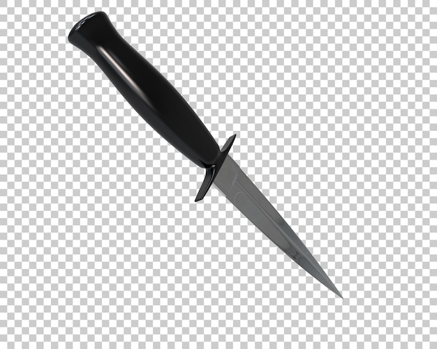 La daga aislada en el fondo de la ilustración de renderización 3D