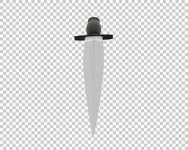 Dagger isoliert auf dem hintergrund 3d-rendering-illustration