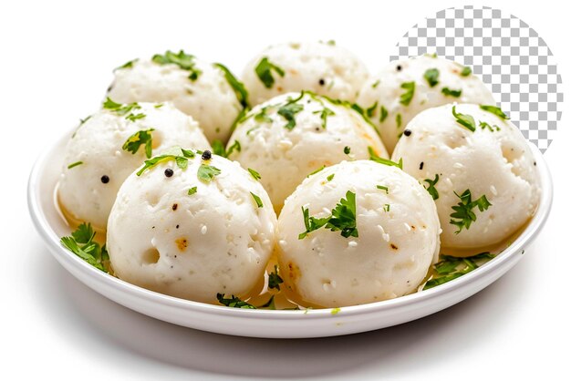 PSD dahi wada o dahi bhalla es un delicioso plato de estilo indio en un fondo transparente