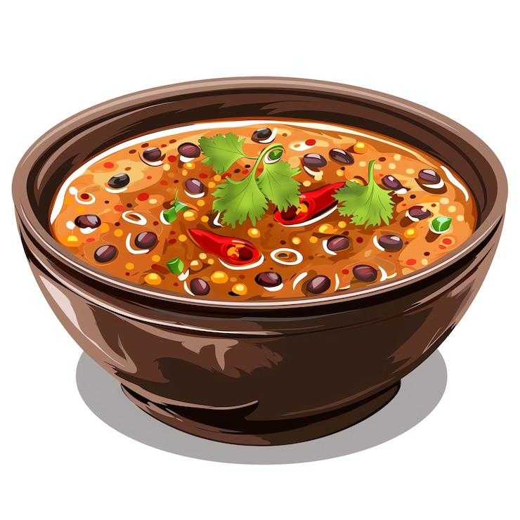 PSD dal makhani illustration indienne réaliste