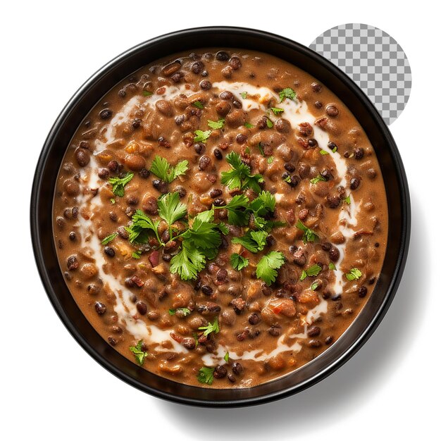 PSD dal makhani, un plat populaire de la région du pendjab sur un fond transparent