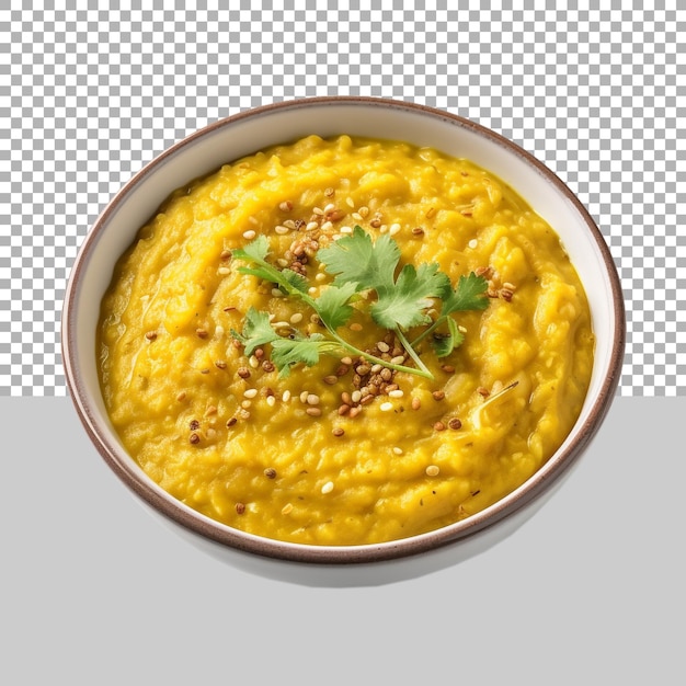Dal Makhni Cibo in una ciotola su sfondo trasparente Ai Generato