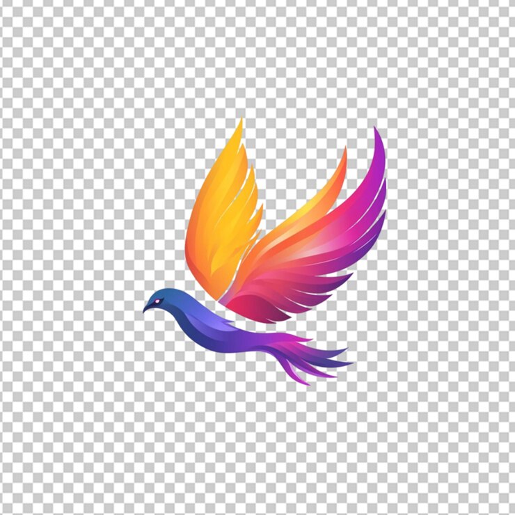 PSD dame el logotipo de una compañía al azar en un fondo transparente.