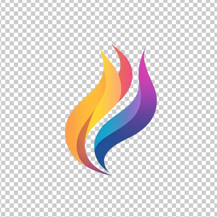 PSD dame el logotipo de una compañía al azar en un fondo transparente.