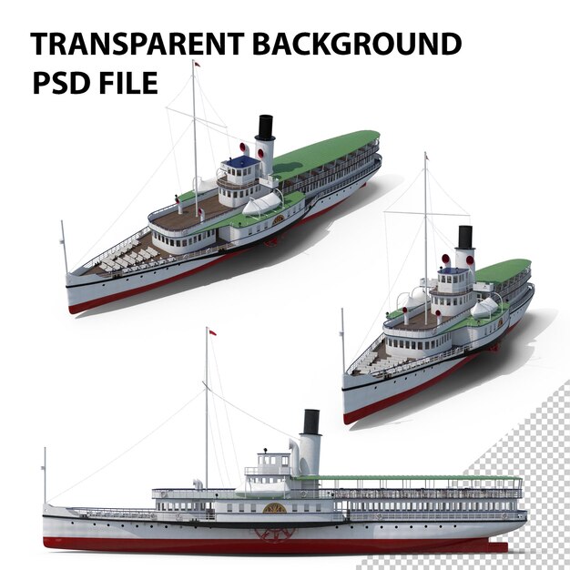 PSD dampfschiff stadt rapperswil png