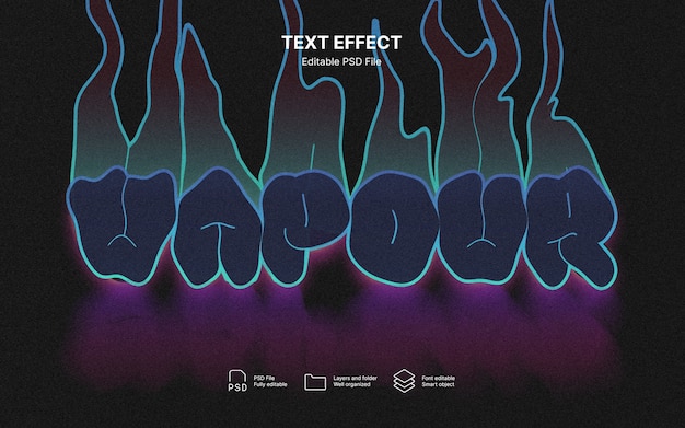 Dampftext-Effekt