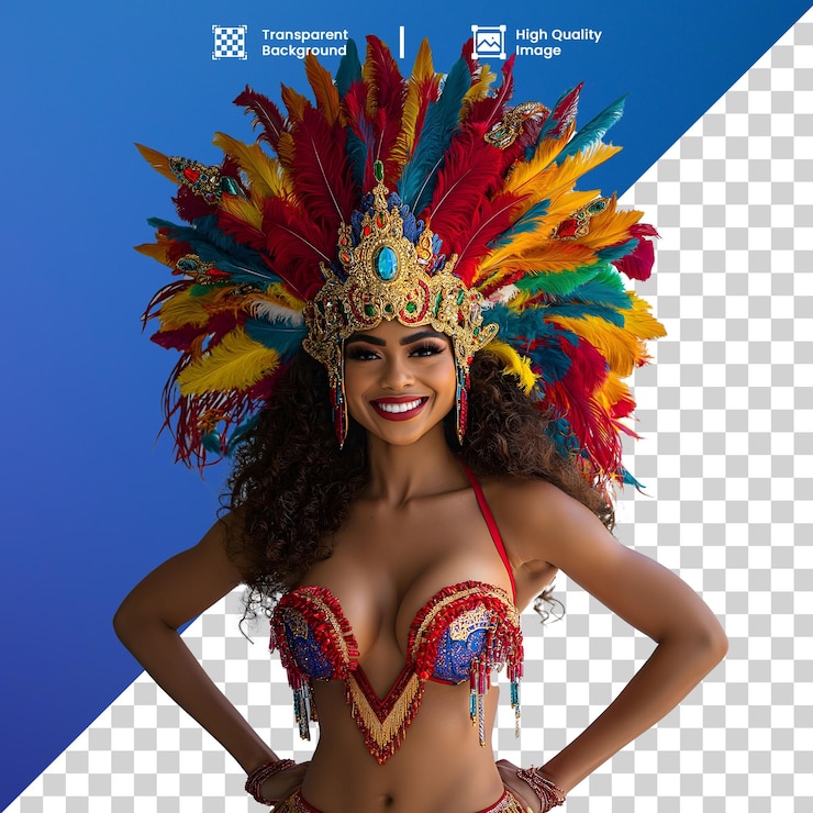 PSD dançarina de carnaval brasileira