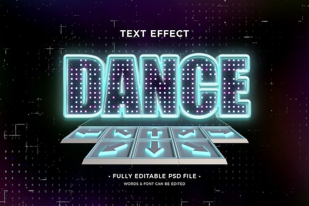 PSD dance text effect