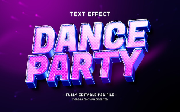 PSD dance text effect