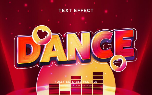 PSD dance text effect