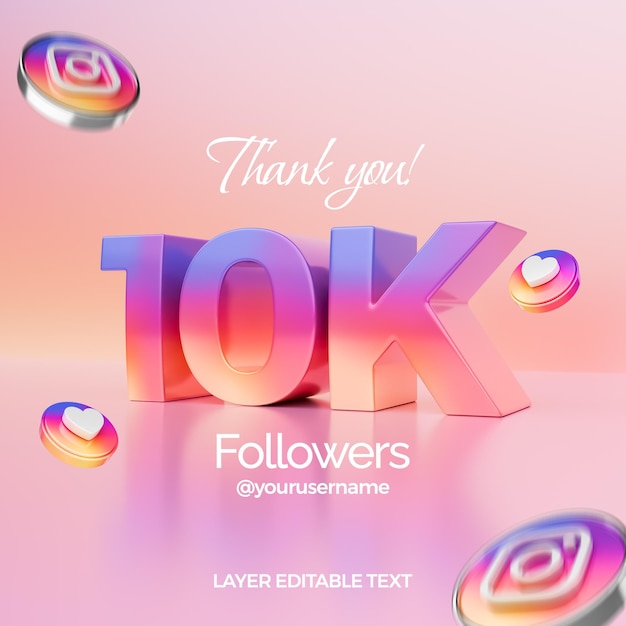 Danke für die 10.000 Follower auf Instagram