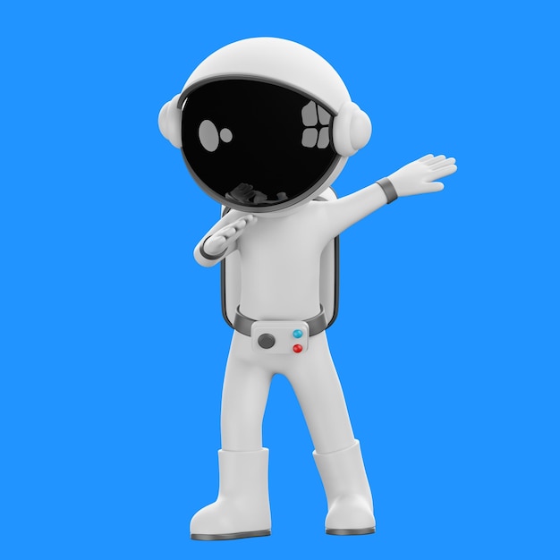 La danse de l'astronaute 3D est une illustration transparente.