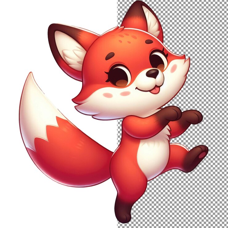 PSD danza del deleite arte vectorial caprichoso con animales lindos en un fondo png